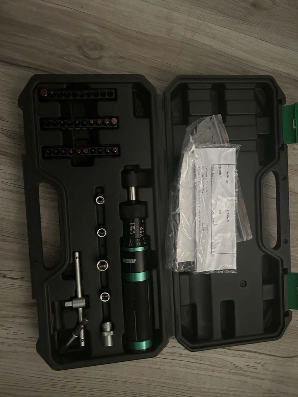 Torque Screwdriver,8-70 in.lb(1/4" Drive) Inch Pound Torque Wrench with S2 St...